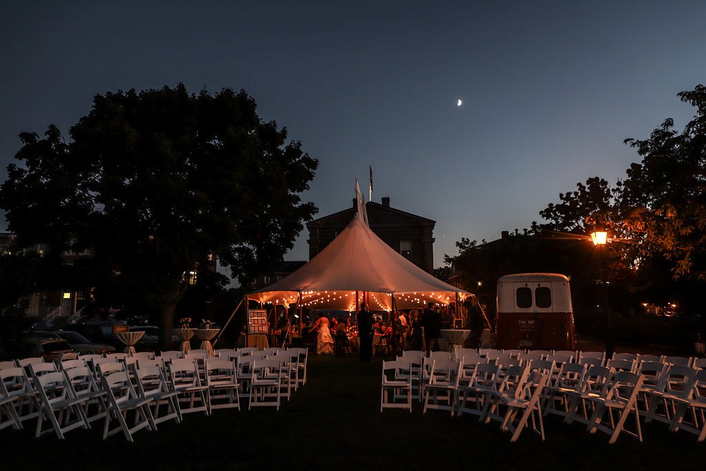 Sperry Tents Seacoast Wedding At Custom House Museum In Newburyport, Massachusetts