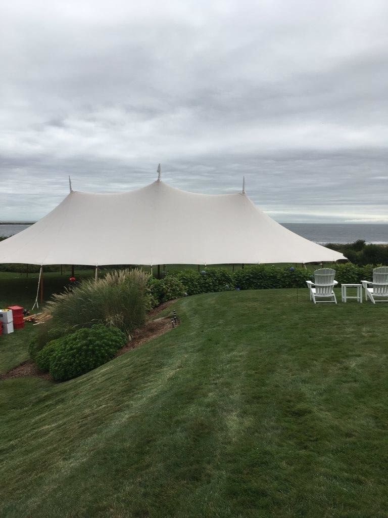 Sperry Sailcloth Tent Hosts Waterfront Wedding In Gloucester, Massachusetts