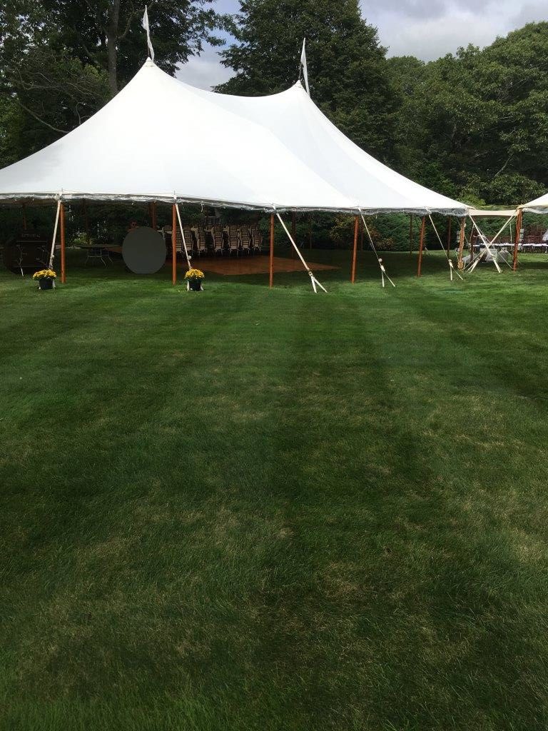 Sperry Sailcloth Tent At Waterfront Wedding At Manchester-By-The-Sea