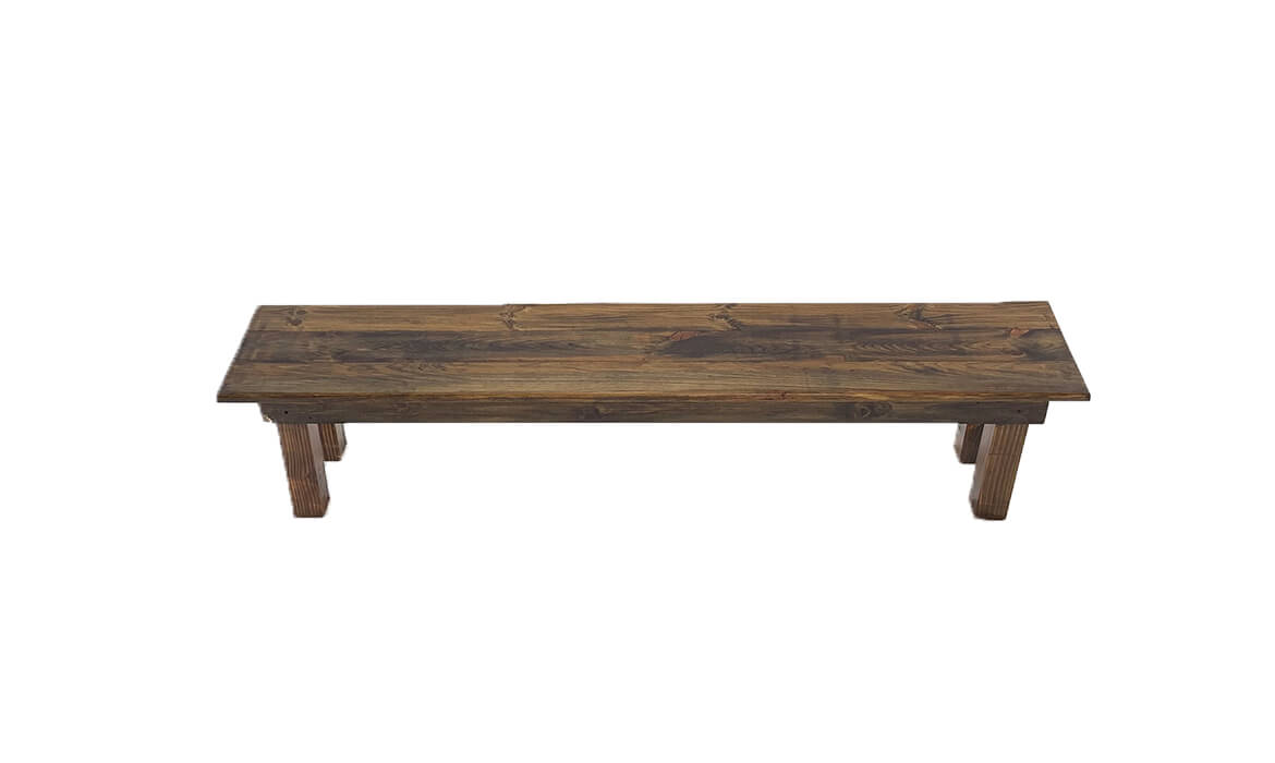 8ft Rustic Bench
