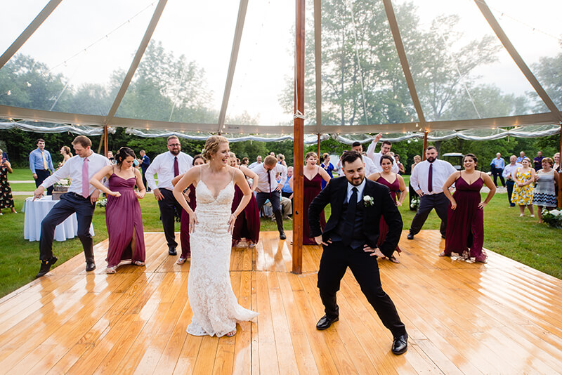 A Sunny Day Turns into a Starry Night for this Maine Wedding