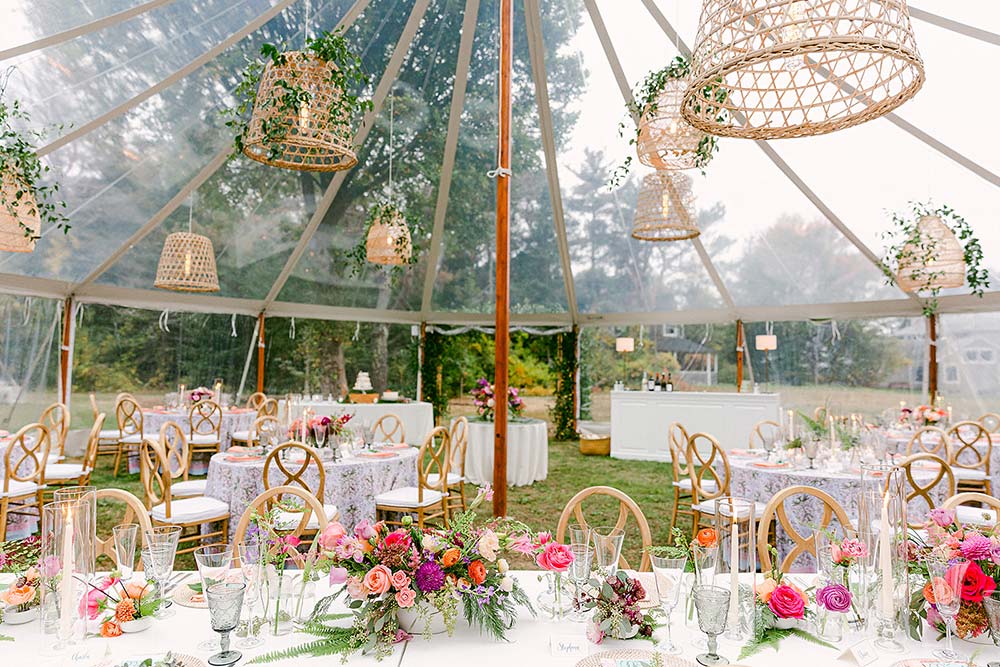 8 Creative Ways to Decorate the Ceiling of Your Wedding Tent Rental
