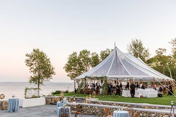 Coastal Clear Tent at the Edge Wedding Venue