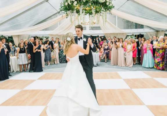Customized Dance Floor Wedding Rentals