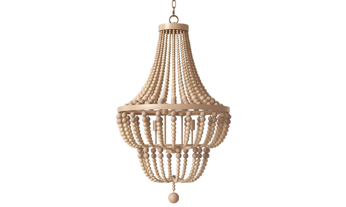 tiered-wood-bead-chandelier