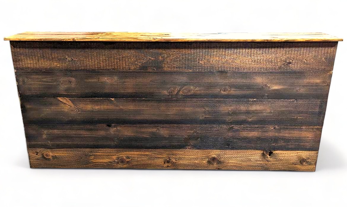 8' Rustic Wood Bar